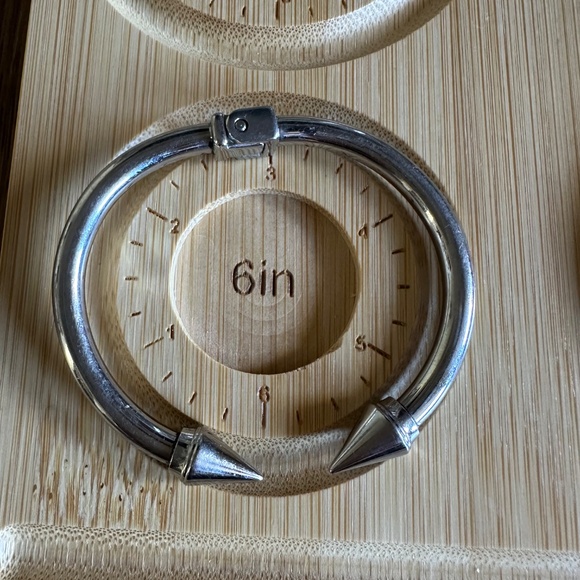 Spike Cuff Bracelet Trio - Gold, Rose Gold & Silver - Picture 9 of 11